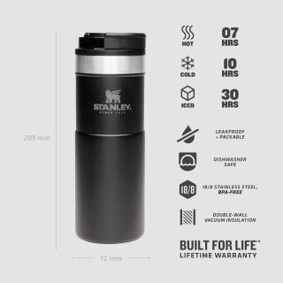 The Neverleak Travel Mug 0,473 l - schwarz