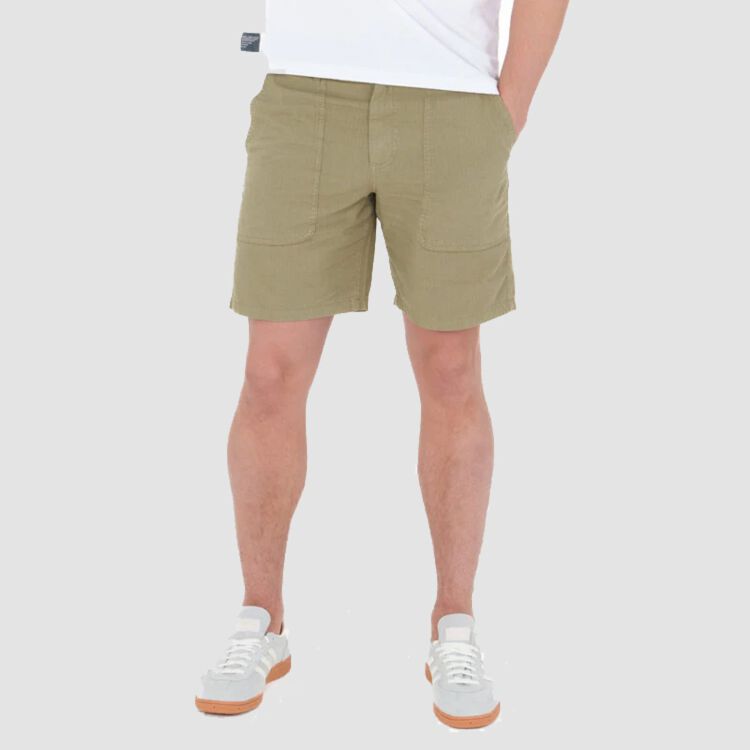 Patch Shorts - khaki grün