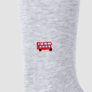 Brit Style Socken - 40-46 - grau meliert