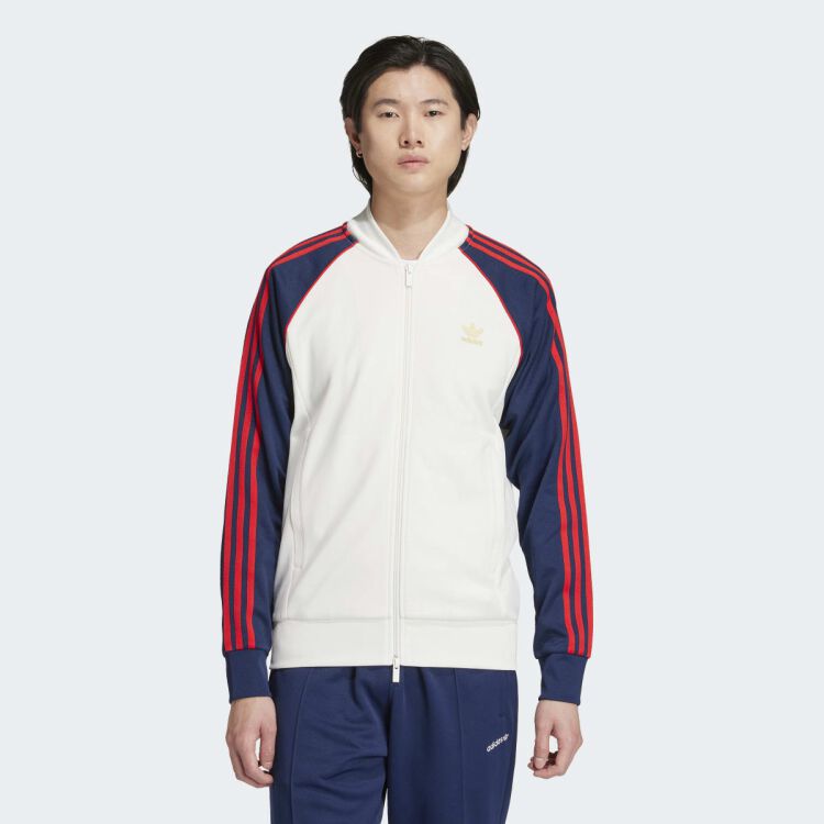 SST Track Top - weiß/navy blau