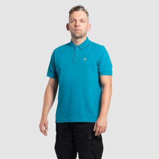 The Piquè Polo - grünblau