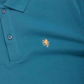 The Piquè Polo - grünblau