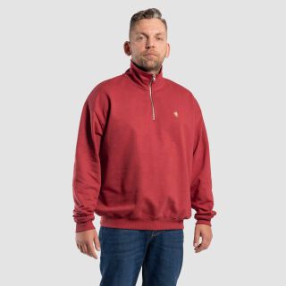 The Terry 1/4 Zip - rotbraun