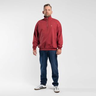 The Terry 1/4 Zip - rotbraun