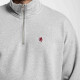 The Terry 1/4 Zip - hellgrau