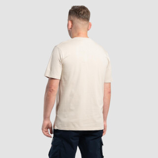 The T-Shirt - beige/weinrot