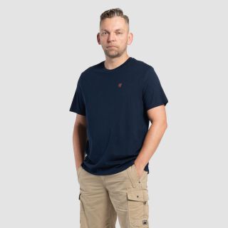 The T-Shirt - navy blau/weinrot