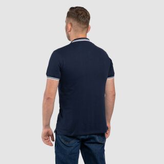 The Tipped Polo - navy blau/weiß