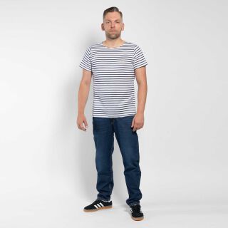 The Breton T-Shirt - weiß/navy blau