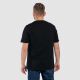 Target T-Shirt - schwarz/weinrot/gold