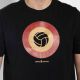 Target T-Shirt - schwarz/weinrot/gold