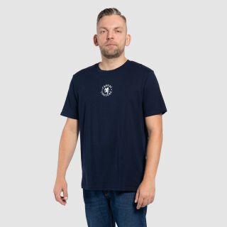 Circle Logo T-Shirt - navy blau