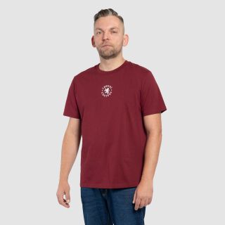 Circle Logo T-Shirt - weinrot