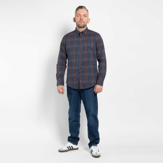 Multicolour Check Hemd - navy blau