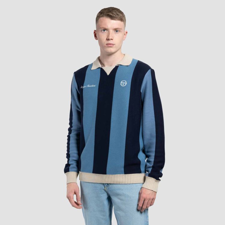 Tilden Long Sleeve Polo - dunkelblau