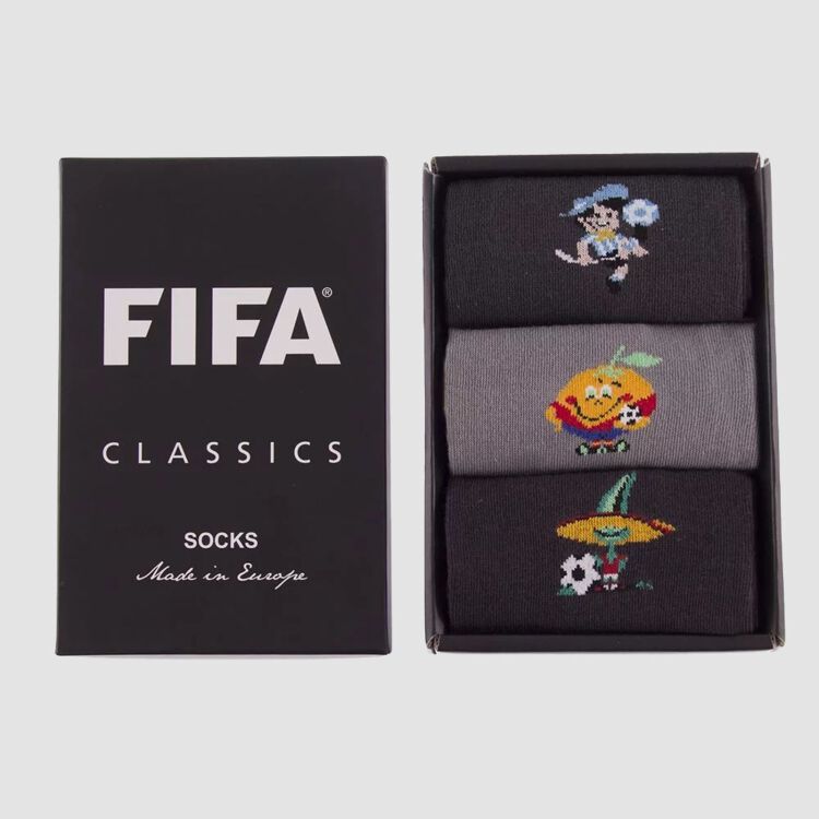 1978 - 1982 - 1986 World Cup 3er-Pack Socken Box - 40-46