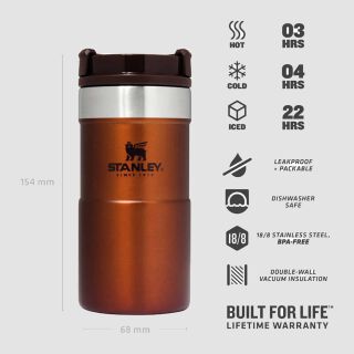 The Neverleak Travel Mug - 0,25 l - orange